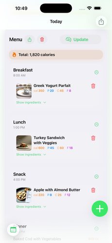 BalanceMeal Screenshot 1
