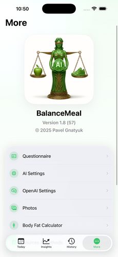 BalanceMeal - Statistics